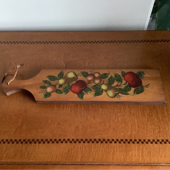 Wood Board Hand Decorated by Tom Fitz-Simons of Vermont - Picture 7 of 9